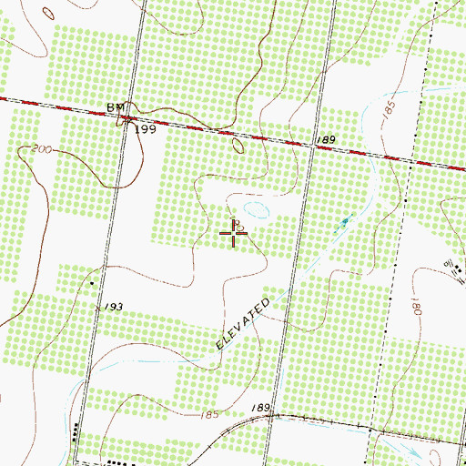 Topographic Map of Carol Colonia, TX