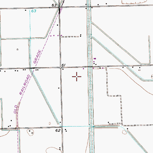 Topographic Map of Catherine Colonia, TX