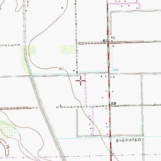 Topographic Map of Chapa North Colonia, TX