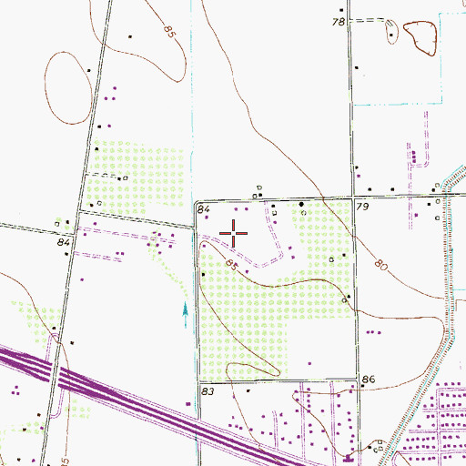 Topographic Map of Chapa Number 1 Colonia, TX