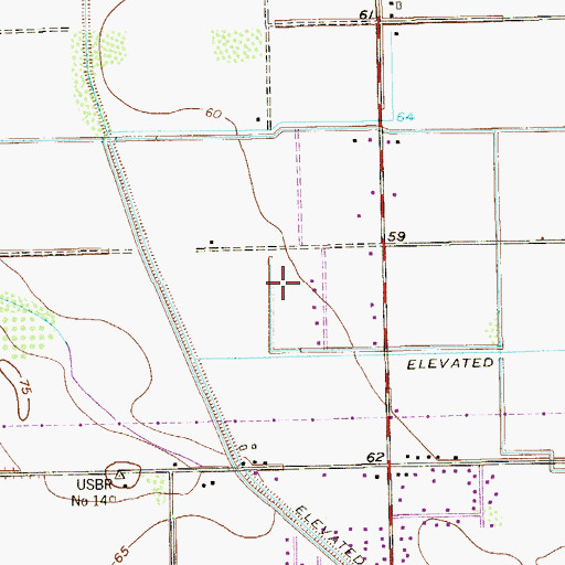 Topographic Map of Chapa South Colonia, TX