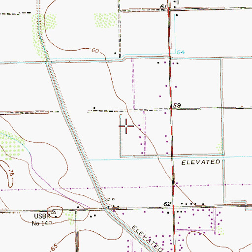 Topographic Map of Chapa South Colonia, TX