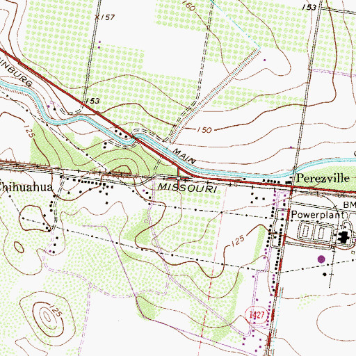 Topographic Map of Chihuahua Colonia, TX