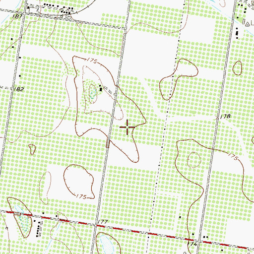 Topographic Map of Citralinda Colonia, TX