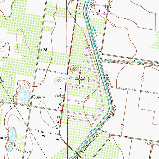 Topographic Map of Citrus City Lake Number 1 Colonia, TX