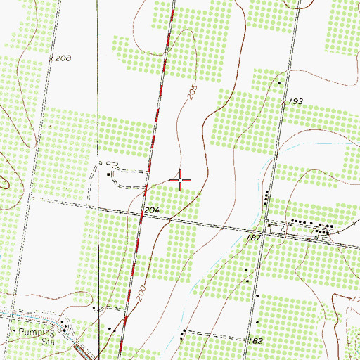 Topographic Map of Citrus Lake Estates Colonia, TX