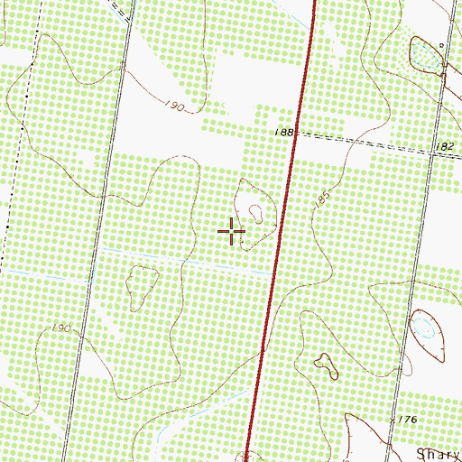 Topographic Map of CJRS Colonia, TX