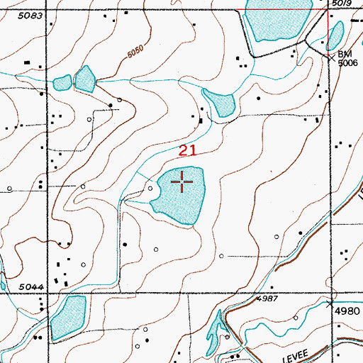 Topographic Map of Thompson Dam, CO