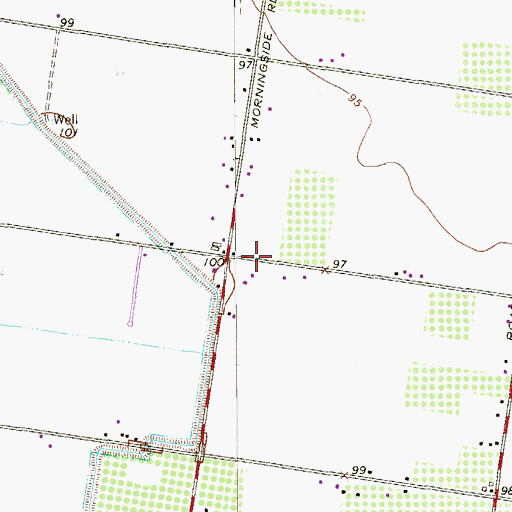 Topographic Map of Cole Colonia, TX