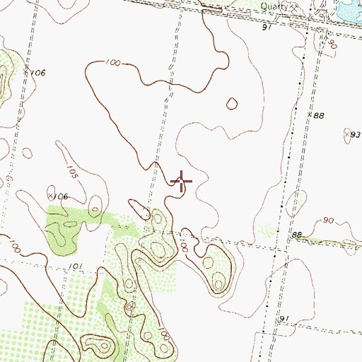 Topographic Map of Colonia Big 5, TX