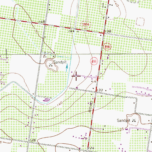 Topographic Map of Storylane Colonia, TX