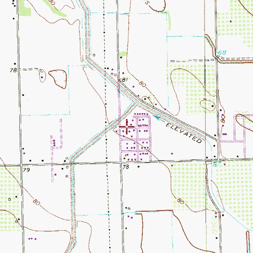 Topographic Map of Sun Country Estates Colonia, TX