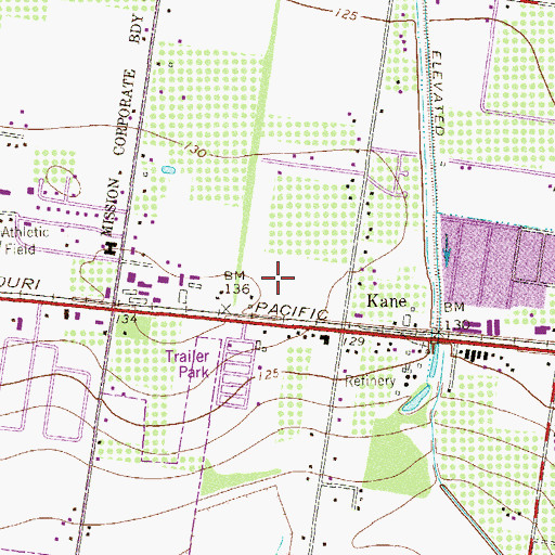 Topographic Map of Sun Valley Colonia, TX