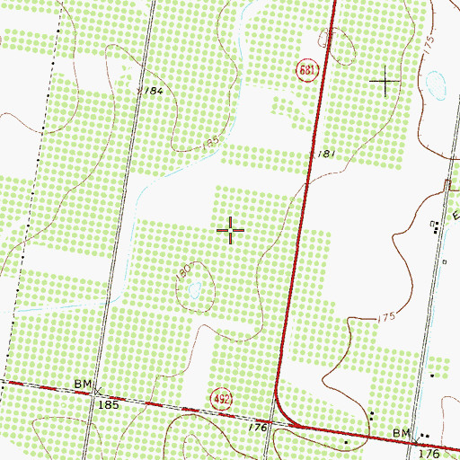 Topographic Map of Sun Valley Estates Colonia, TX