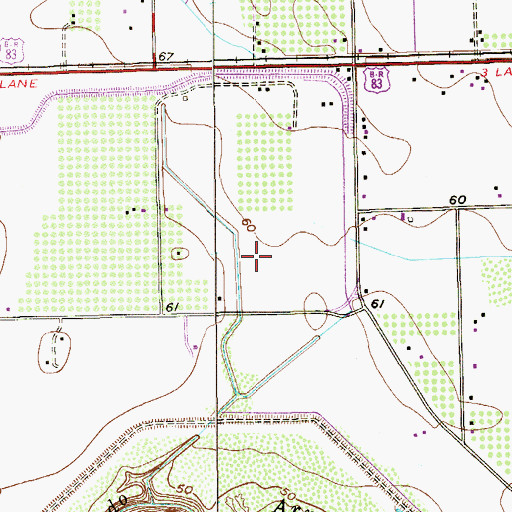 Topographic Map of Sunrise Colonia, TX