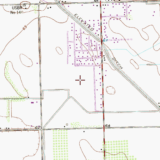 Topographic Map of Sunrise Hill Colonia, TX