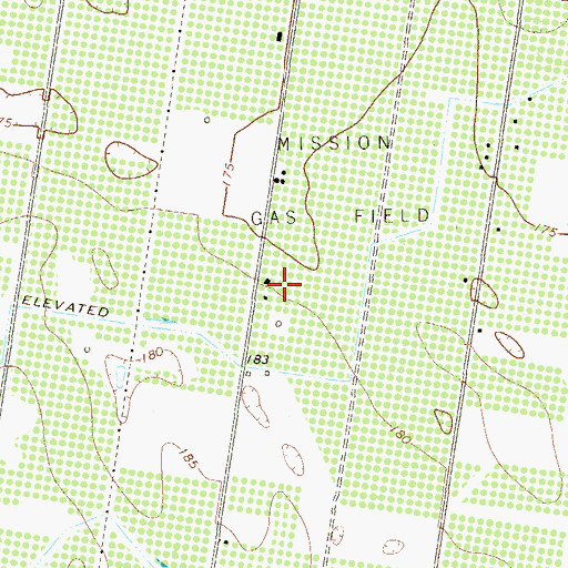 Topographic Map of Thompson Colonia, TX