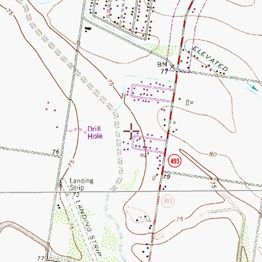 Topographic Map of Tierra Bella Colonia, TX