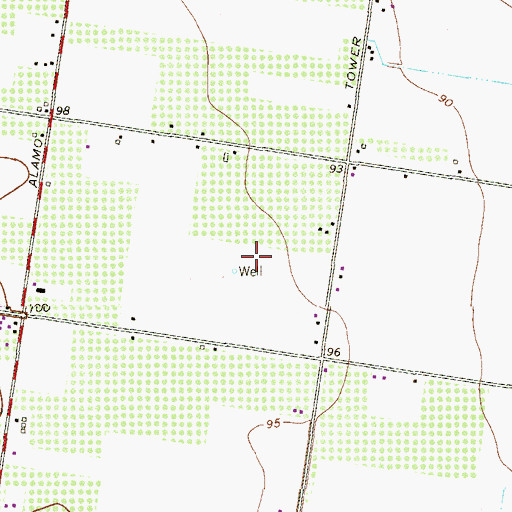 Topographic Map of Tierra Bonita Number 2 Colonia, TX
