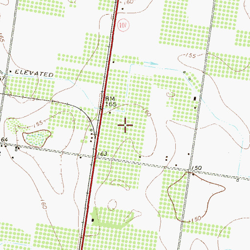 Topographic Map of Tierra Estates Colonia, TX