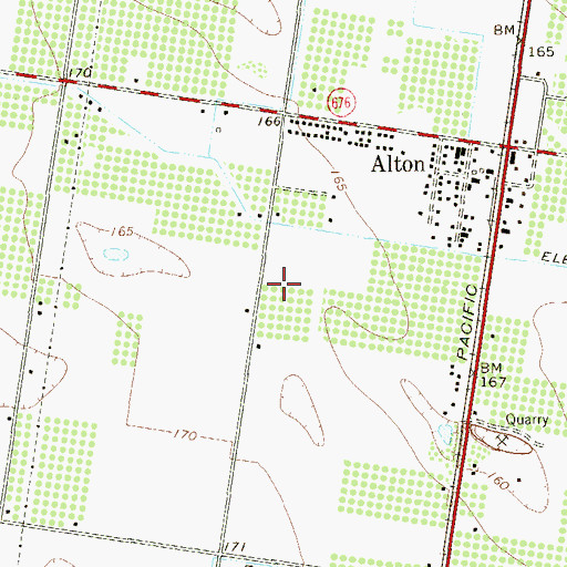 Topographic Map of Tierra Estates Number 2 Colonia, TX