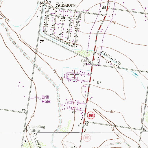 Topographic Map of Tierra Prieta Colonia, TX