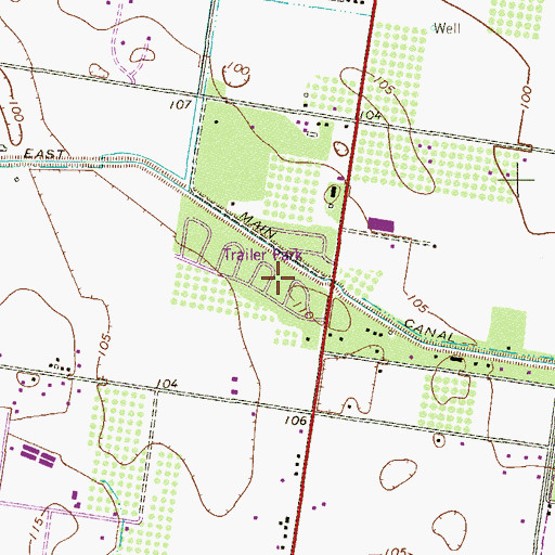 Topographic Map of Timberhill Villa Colonia, TX
