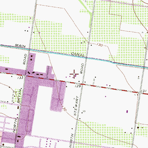 Topographic Map of Stewart Place Colonia, TX