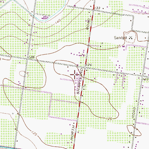 Topographic Map of Stonegate Colonia Number 1, TX