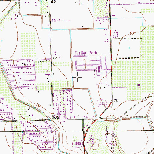 Topographic Map of Siesta Village Number 4 Colonia, TX