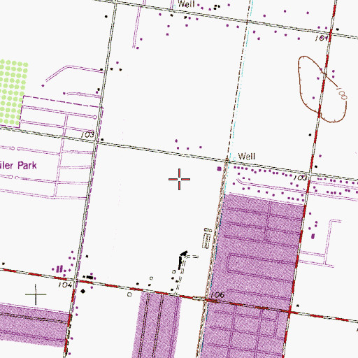 Topographic Map of Sioux Terrace South Colonia, TX