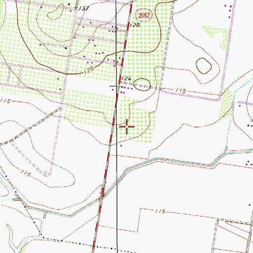 Topographic Map of Sno-Bird Estates Colonia, TX