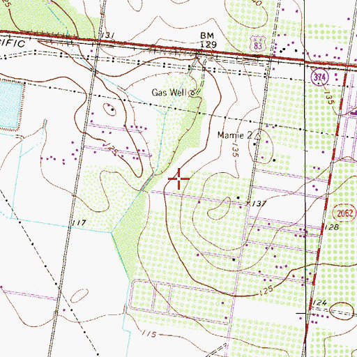 Topographic Map of Sotira Estates Colonia, TX
