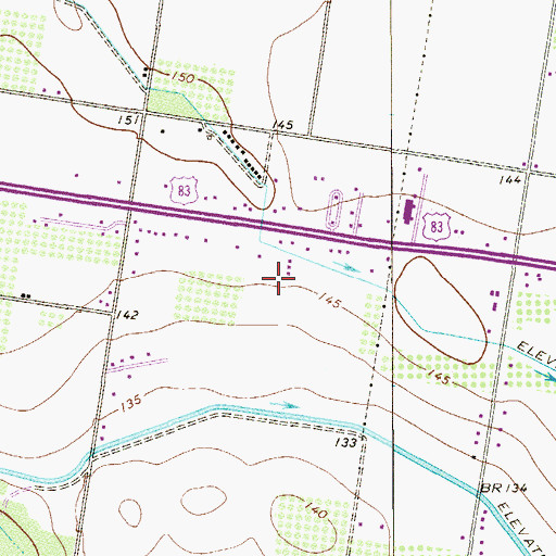 Topographic Map of South Minnesota Road Colonia, TX
