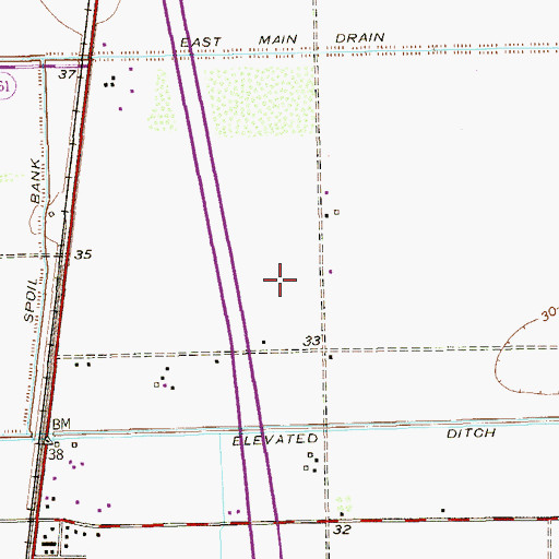 Topographic Map of Lisa Colonia, TX