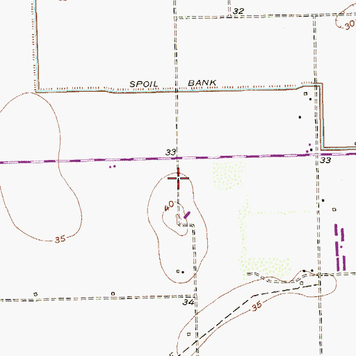 Topographic Map of Willacy Acres Colonia, TX
