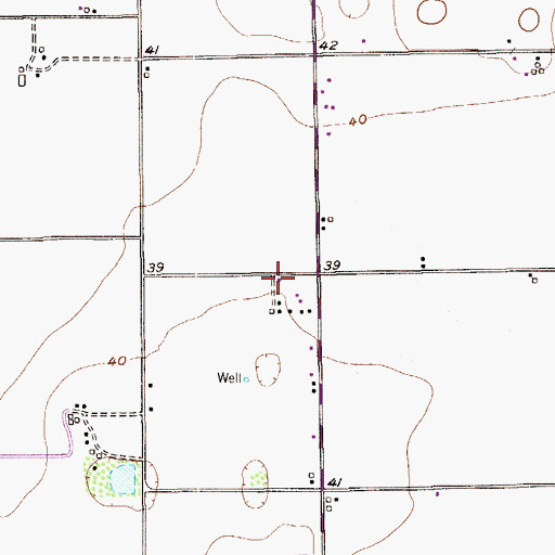Topographic Map of Zapata Ranch Colonia, TX