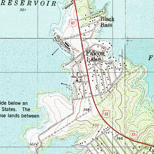 Topographic Map of Lago Halcon A Colonia, TX