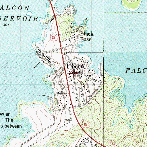 Topographic Map of Lago Halcon B Colonia, TX