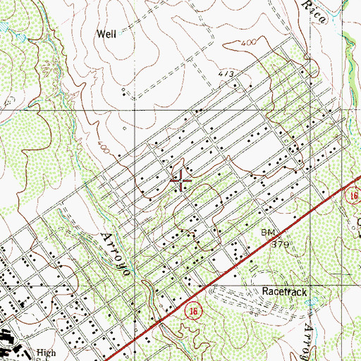 Topographic Map of Manuel Medina Addition Colonia, TX