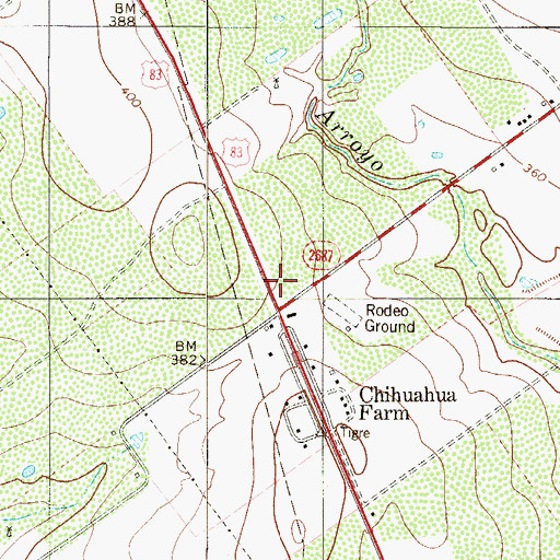 Topographic Map of Morales - Sanchez Colonia, TX
