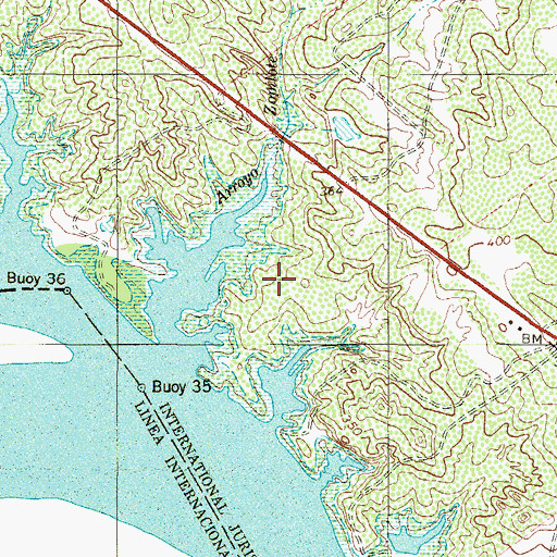 Topographic Map of San Ignacio Viejo Unit 2 Colonia, TX
