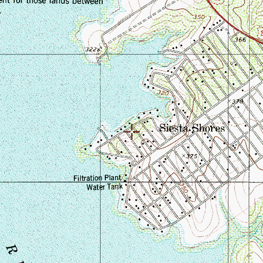 Topographic Map of Siesta Shores 3 Colonia, TX