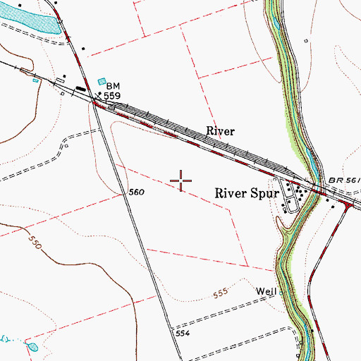 Topographic Map of Chula Vista Colonia, TX