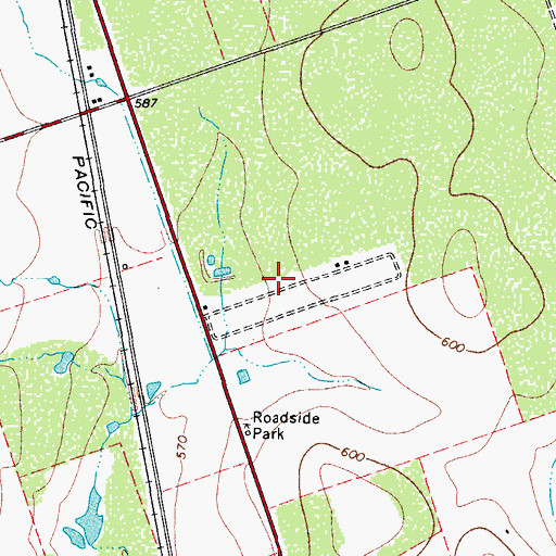 Topographic Map of Loma Grande Colonia, TX