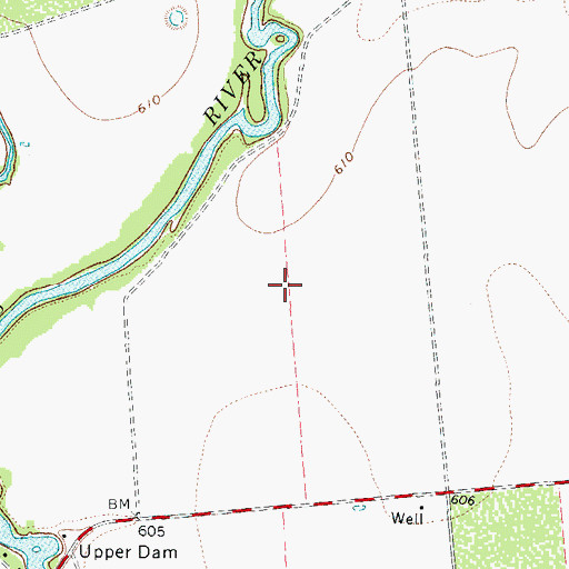Topographic Map of Nueces Campsite Lots Colonia, TX