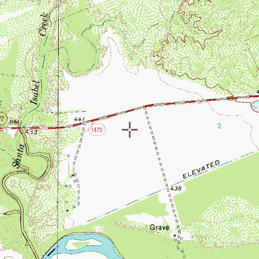 Topographic Map of Antonio Santos Colonia, TX