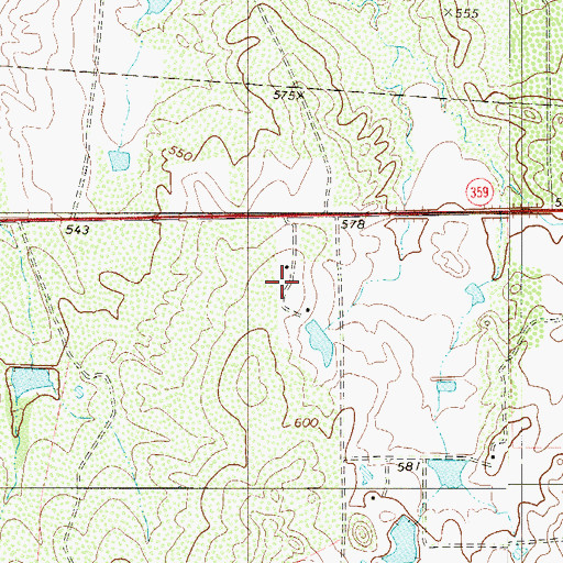 Topographic Map of D-5 Acres Colonia, TX