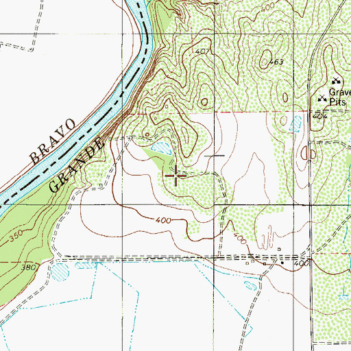 Topographic Map of El Cenizo Colonia Number 1, TX