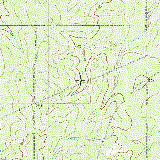 Topographic Map of Hillside Acres Number 1 Colonia, TX
